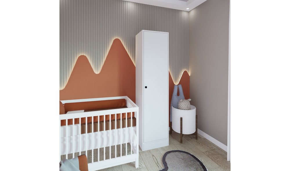 Dulap, Daisy 1600-38 - White, 45 x 182 x 53 cm