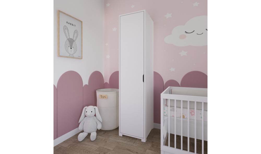 Dulap, Duru 1600-013 - White, 40 x 183 x 45 cm