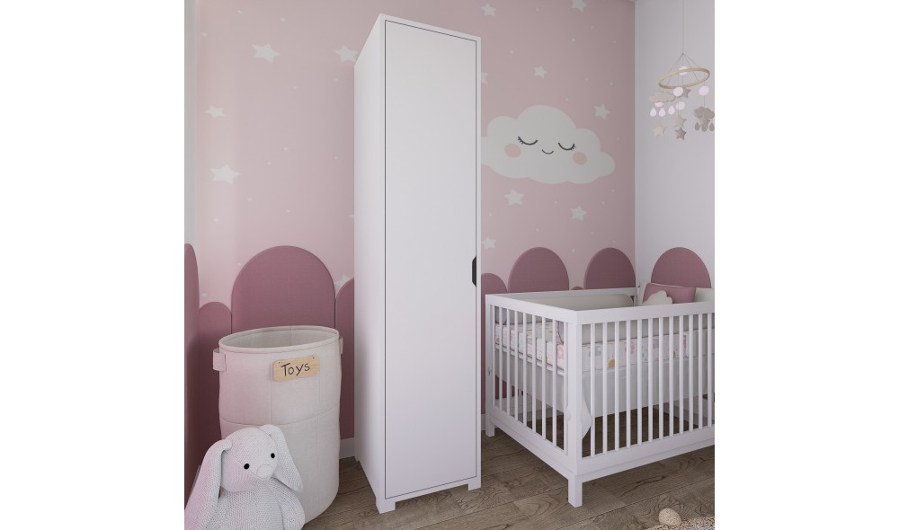 Dulap, Duru 1600-013 - White, 40 x 183 x 45 cm