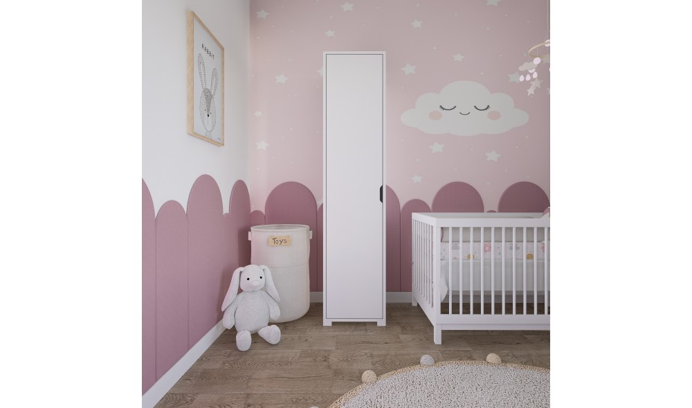 Dulap, Duru 1600-013 - White, 40 x 183 x 45 cm