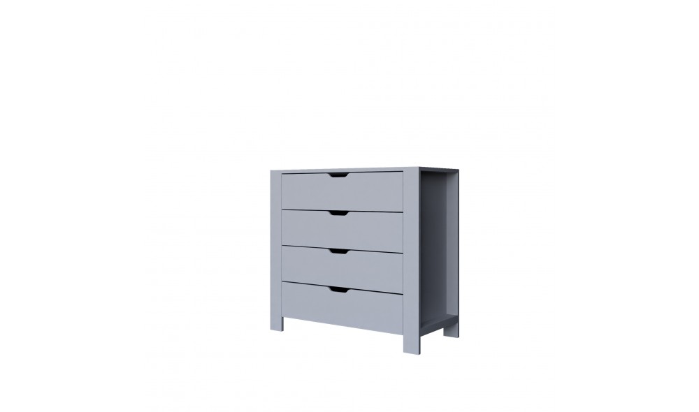 Comoda, Duru 1600-31 - White, 90 x 85 x 42 cm