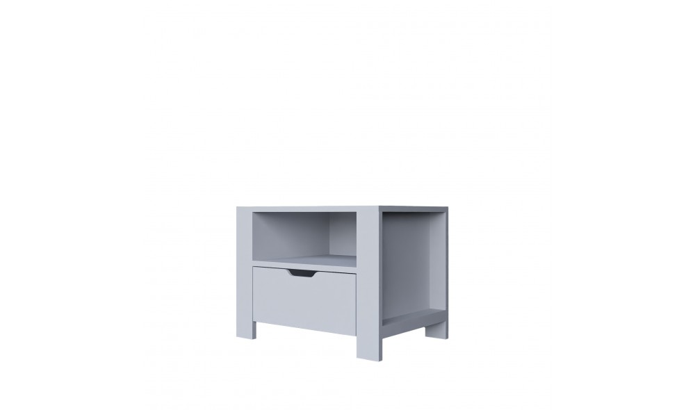 Noptiera, Duru 1600-35 - White, 60 x 45 x 42 cm