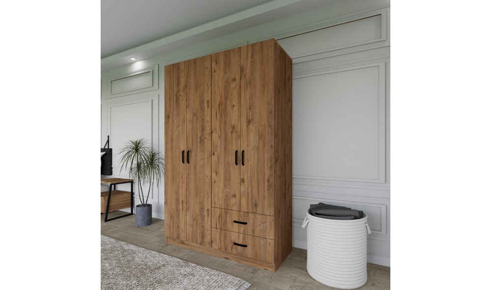 Dulap, Yaman 1600-028 - Pine, 120 x 180 x 45 cm