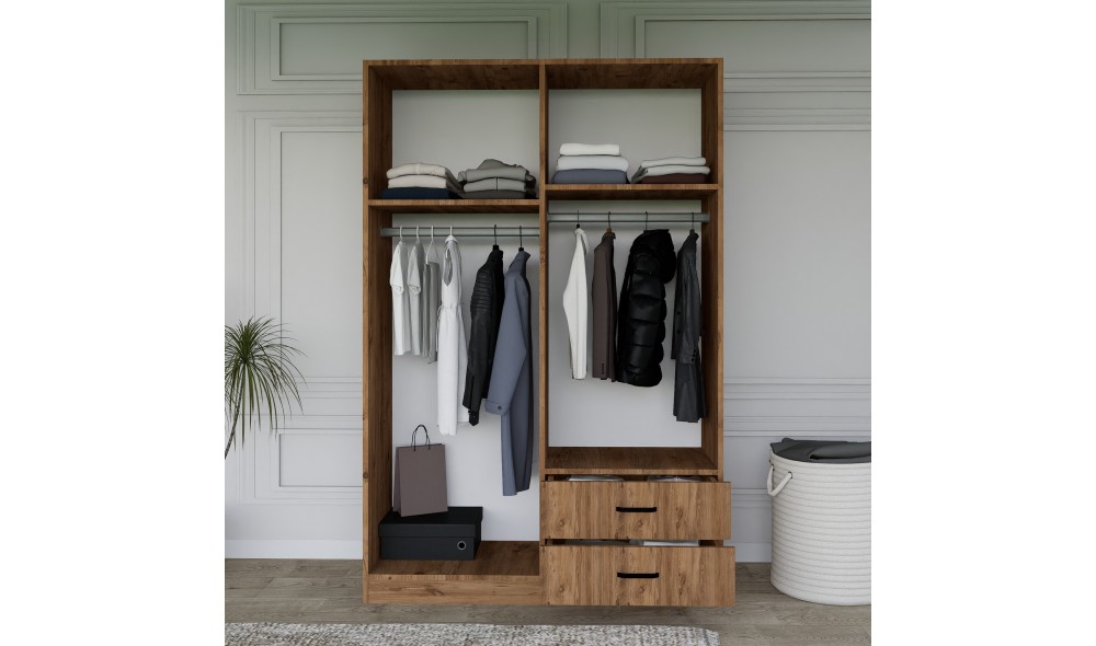 Dulap, Yaman 1600-028 - Pine, 120 x 180 x 45 cm