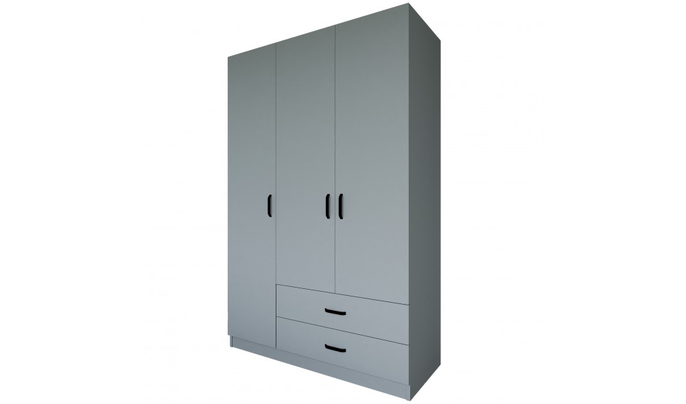 Dulap, Yaman Luna 1600-037 - Grey, 120 x 181 x 45 cm