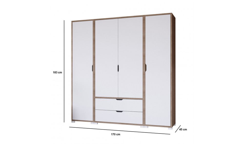 Dulap, Nisan 1600-018, 170 x 183 x 45 cm