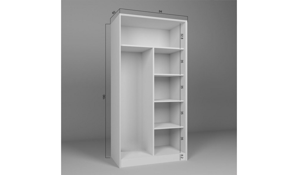 Dulap, Lucas 1600-81, 94 x 190 x 60 cm