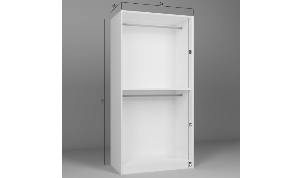 Dulap, Lucas 1600-85, 94 x 190 x 60 cm