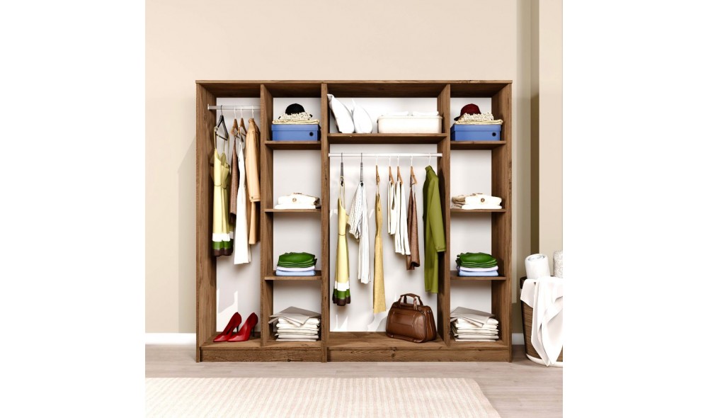 Dulap, Kardelen 1600-123, 200 x 180 x 51,8 cm