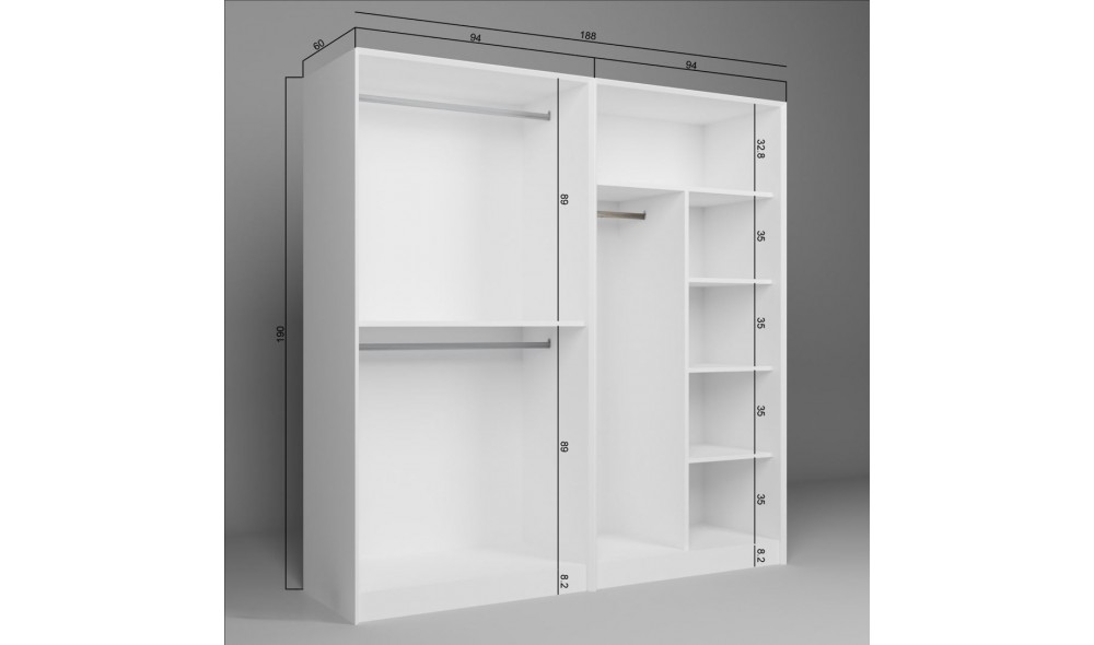 Dulap, Lucas 1600-86, 188 x 190 x 60 cm