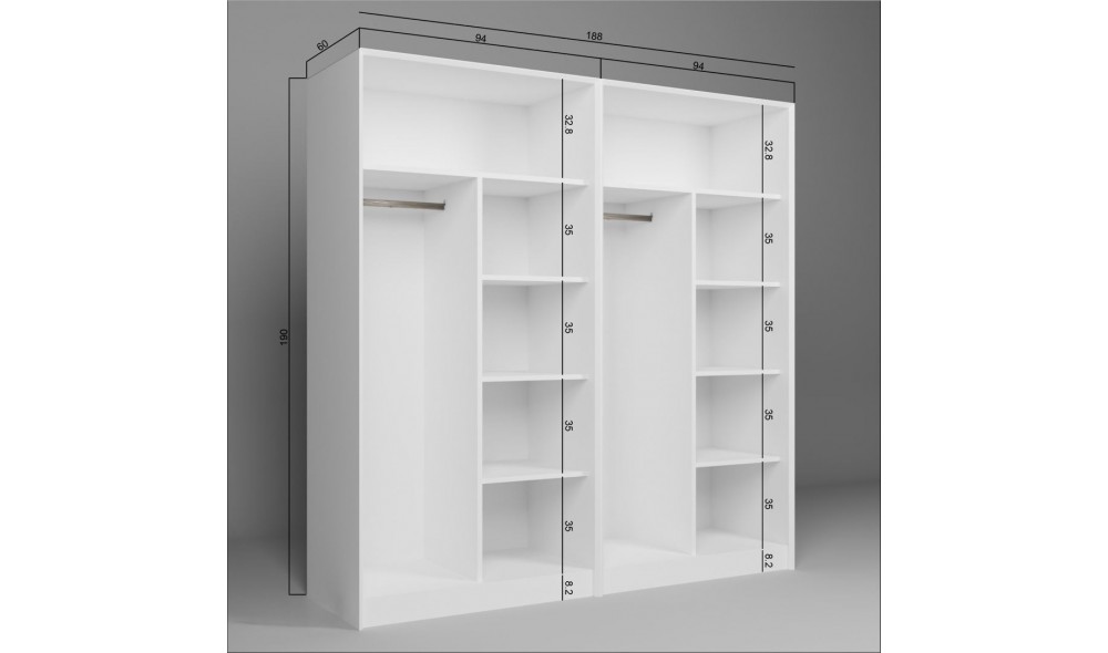 Dulap, Lucas 1600-87, 188 x 190 x 60 cm