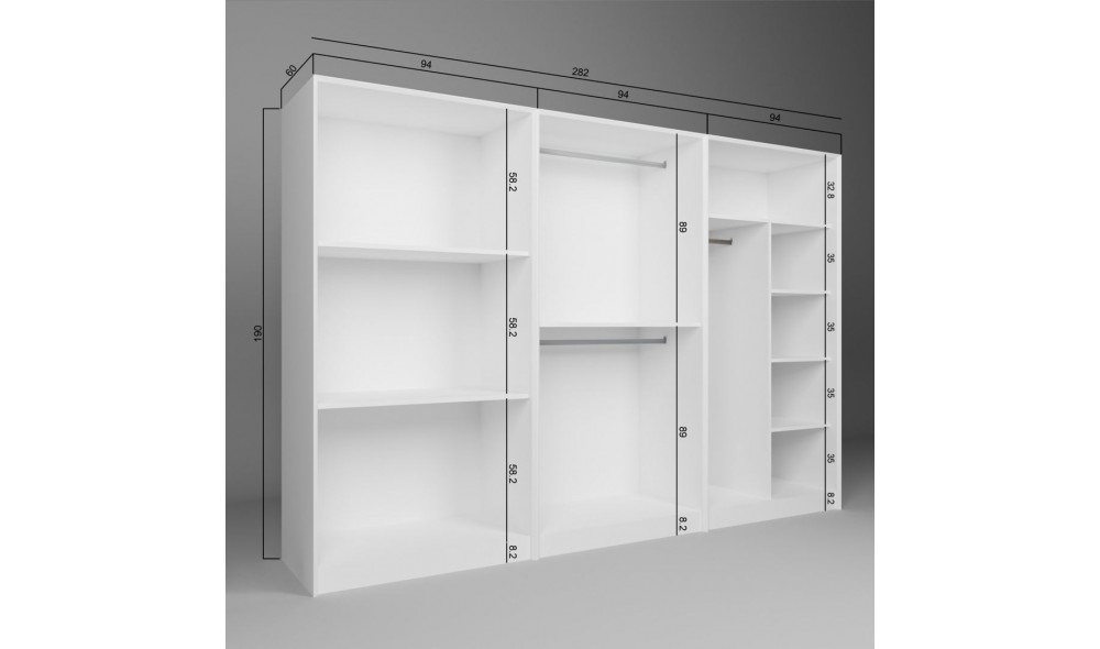 Dulap, Lucas 1600-89, 280 x 190 x 60 cm