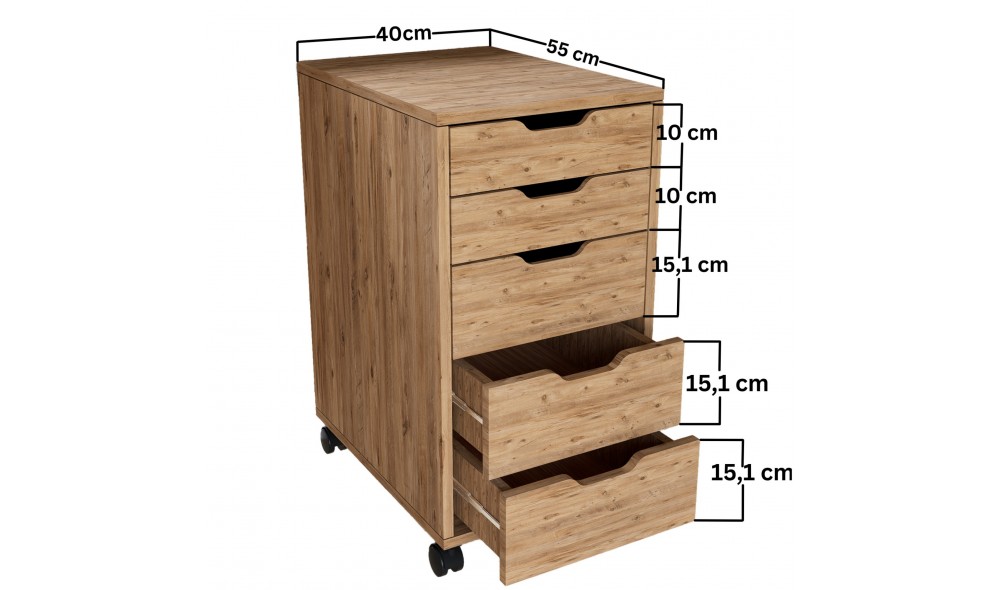Comoda, Atlas 1600-62, 40 x 77,4 x 55 cm