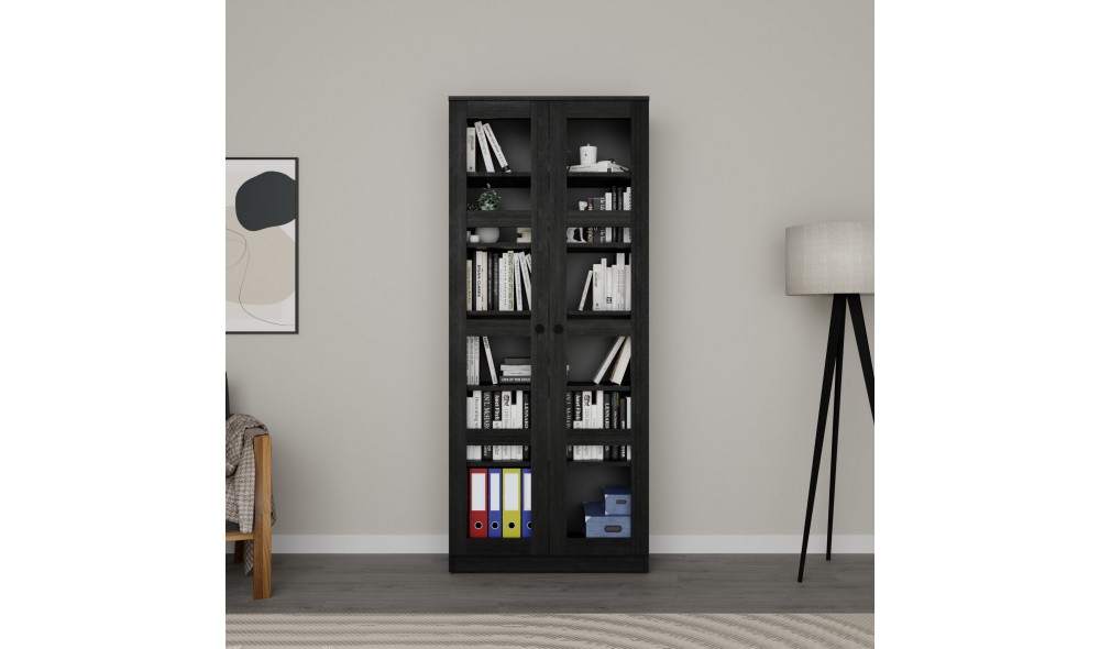 Dulap multifunctional, Lucas Glass 1600-92, 80 x 190 x 37 cm