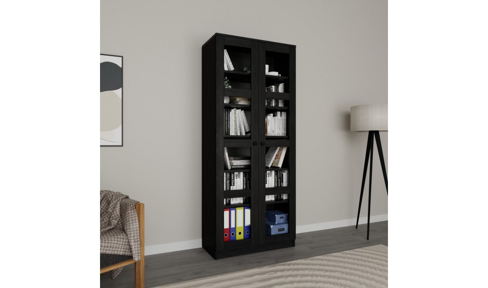 Dulap multifunctional, Lucas Glass 1600-92, 80 x 190 x 37 cm