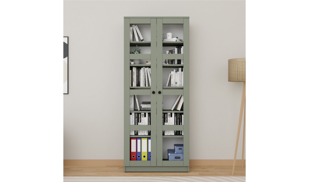 Dulap multifunctional, Lucas Glass 1600-76, 80 x 190 x 37 cm