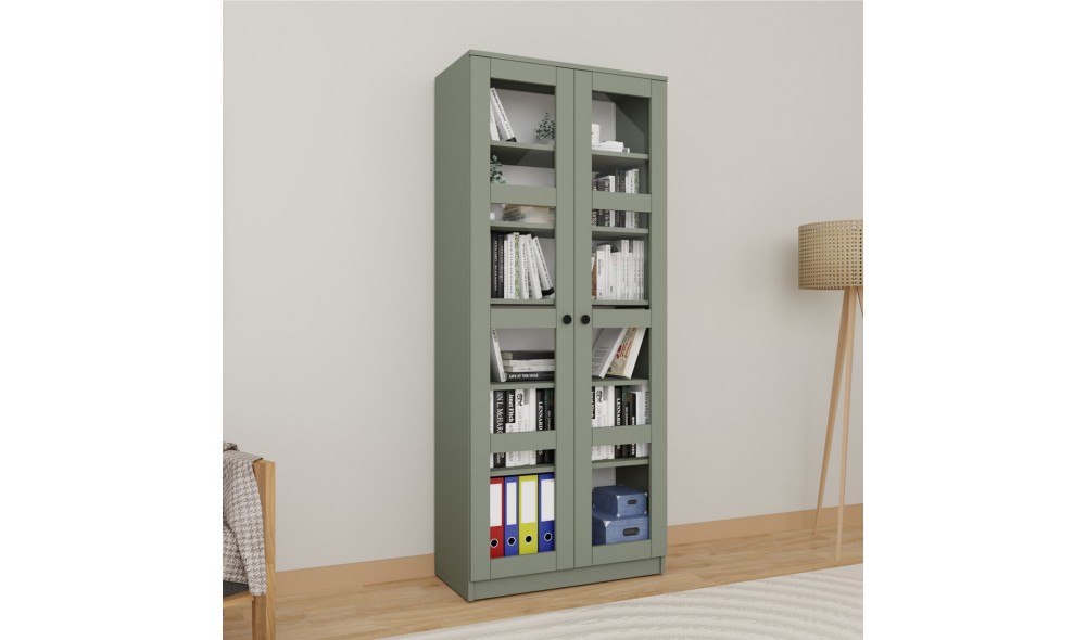 Dulap multifunctional, Lucas Glass 1600-76, 80 x 190 x 37 cm