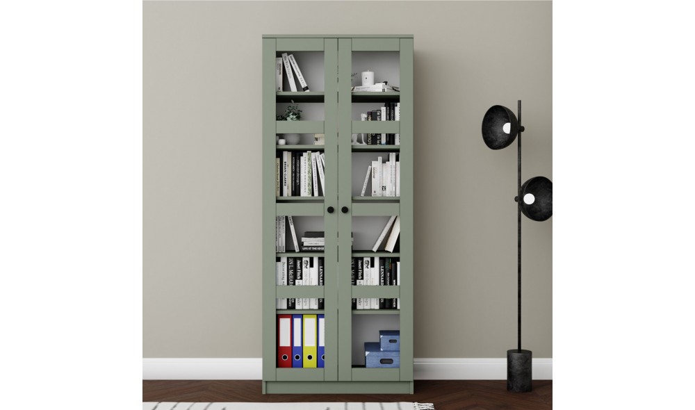 Dulap multifunctional, Lucas Glass 1600-76, 80 x 190 x 37 cm