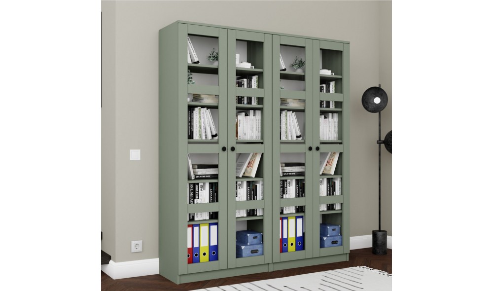 Dulap multifunctional, Lucas Glass 1600-76, 80 x 190 x 37 cm