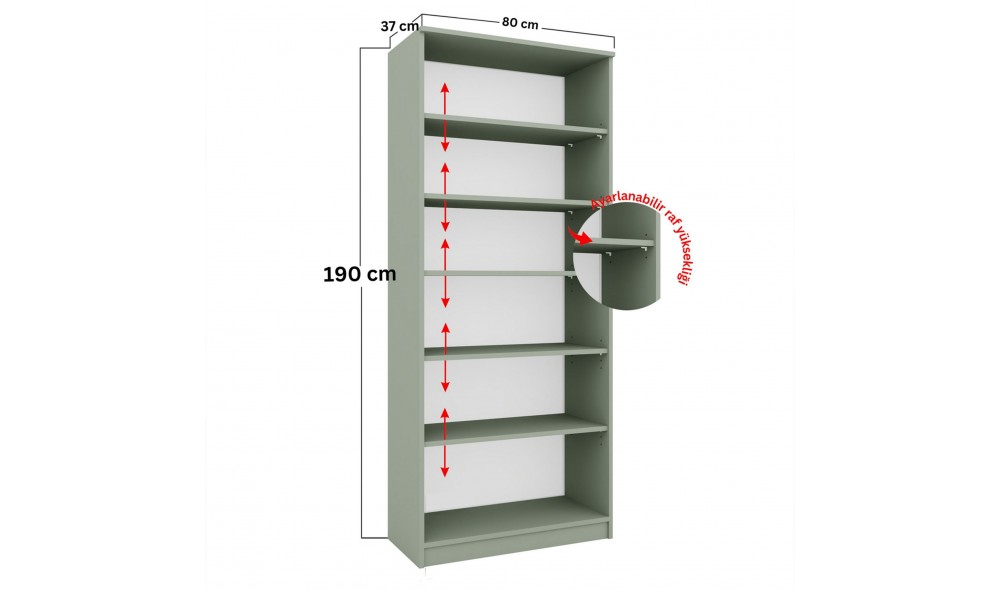 Dulap multifunctional, Lucas Glass 1600-76, 80 x 190 x 37 cm