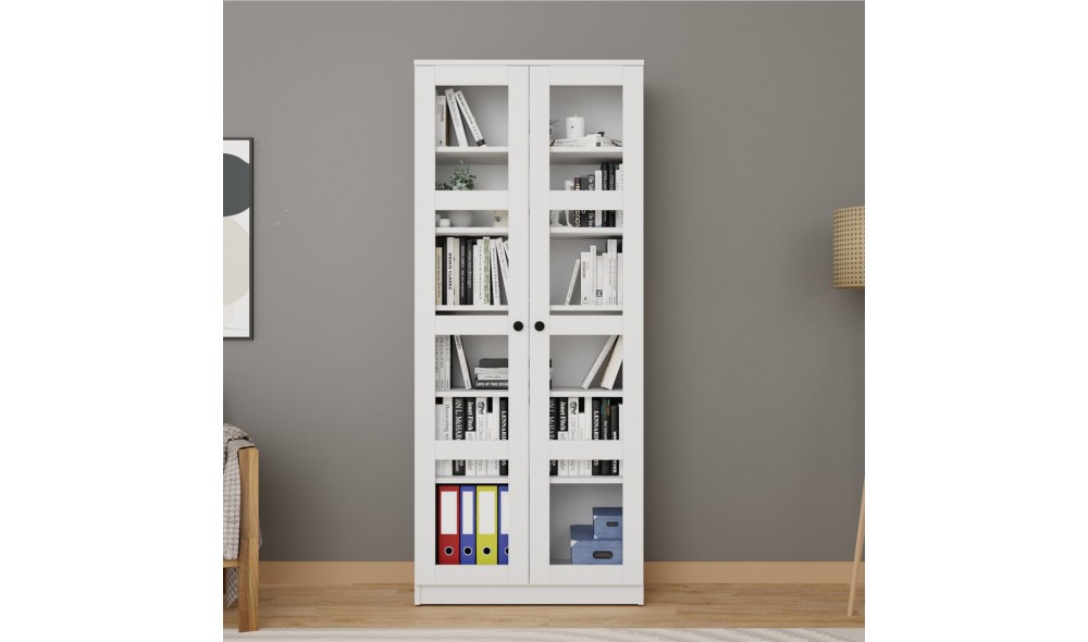 Dulap multifunctional, Lucas Glass 1600-68, 80 x 190 x 37 cm