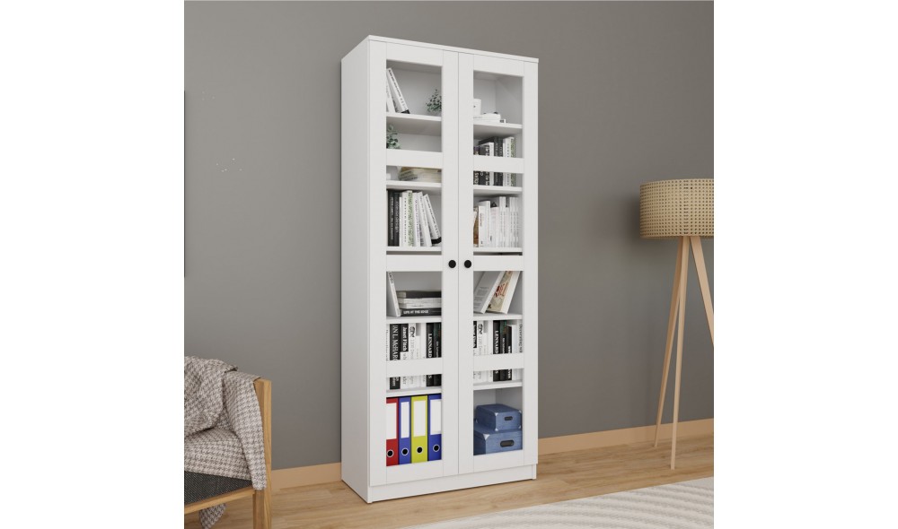 Dulap multifunctional, Lucas Glass 1600-68, 80 x 190 x 37 cm