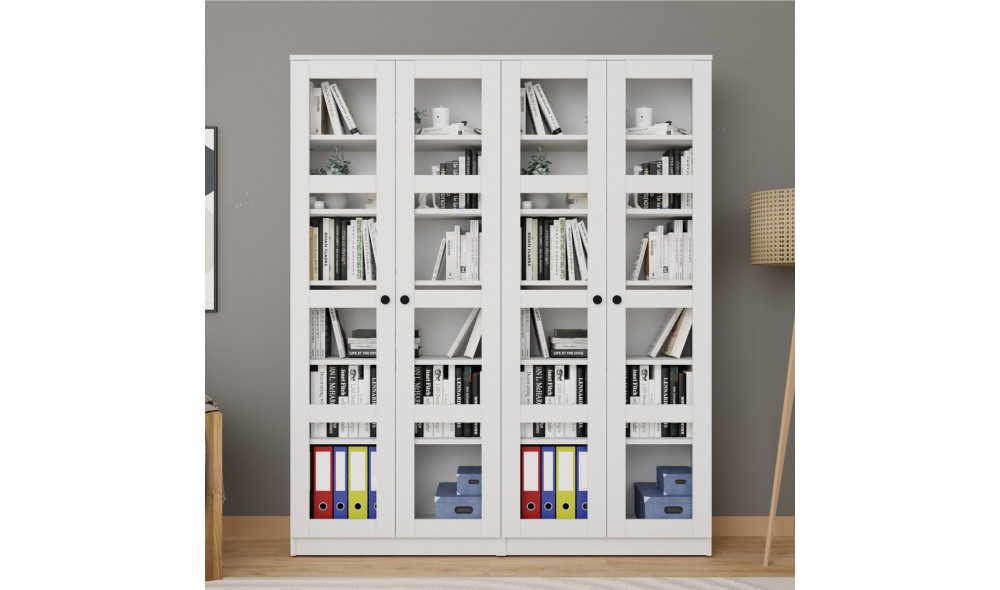 Dulap multifunctional, Lucas Glass 1600-68, 80 x 190 x 37 cm