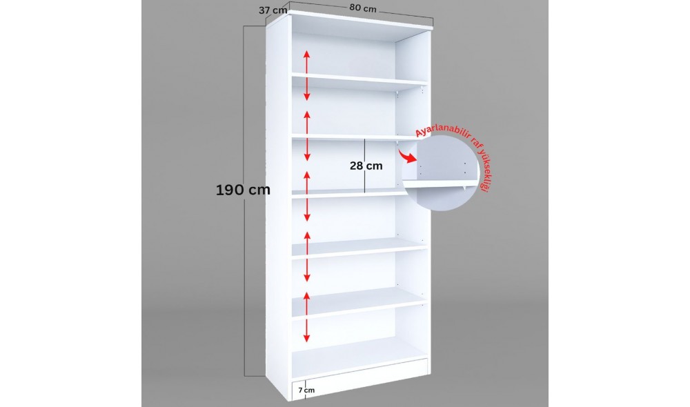 Dulap multifunctional, Lucas Glass 1600-68, 80 x 190 x 37 cm