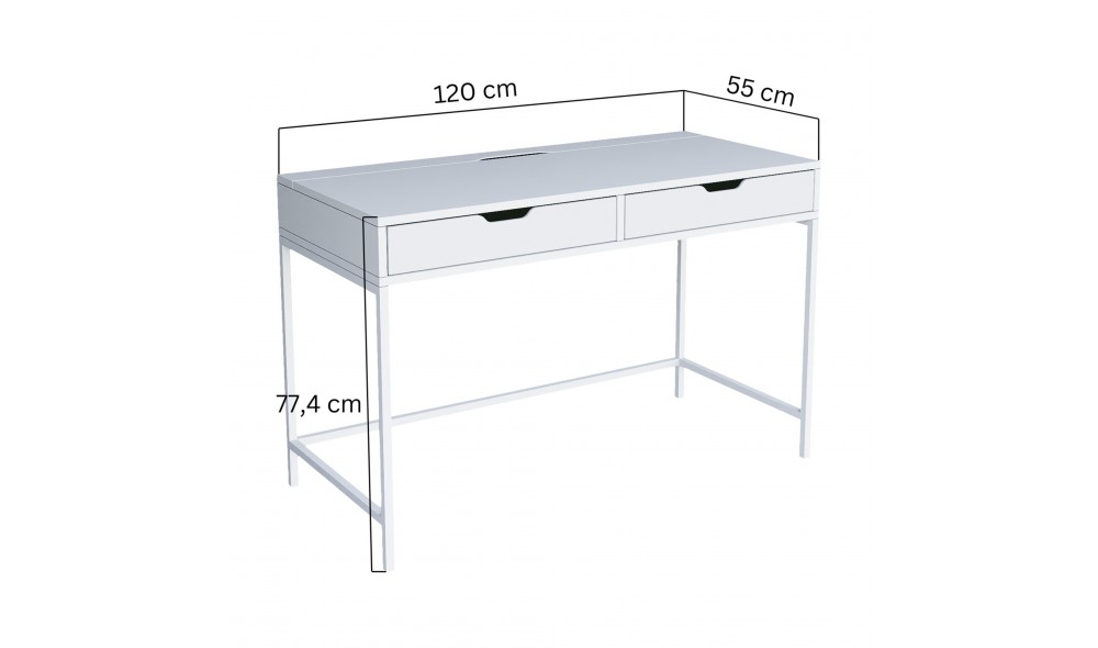 Birou, Duru 1600-47, 120 x 77,4 x 55 cm