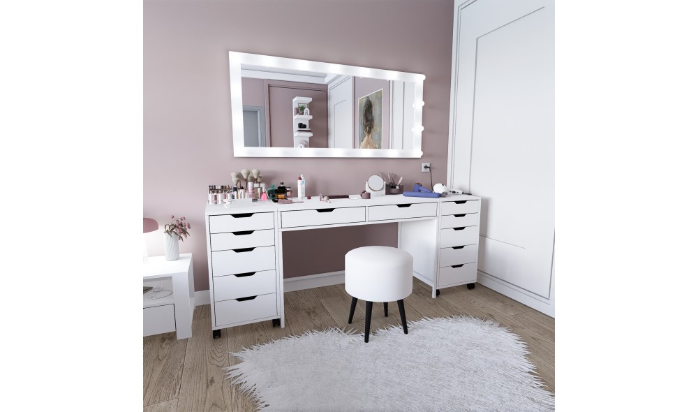 Masa de machiaj, Duru 1600-55, 200 x 77,4 x 55 cm