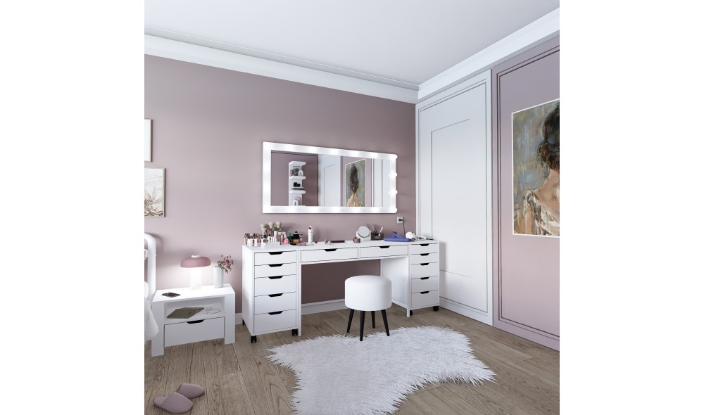 Masa de machiaj, Duru 1600-55, 200 x 77,4 x 55 cm