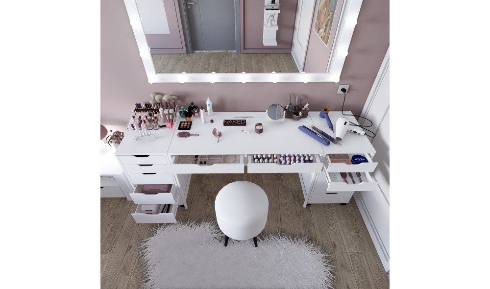 Masa de machiaj, Duru 1600-55, 200 x 77,4 x 55 cm