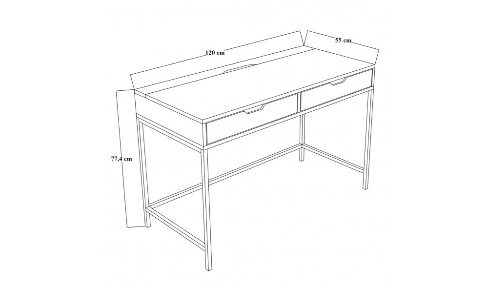 Birou, Working 1600-79, 120 x 77,4 x 55 cm