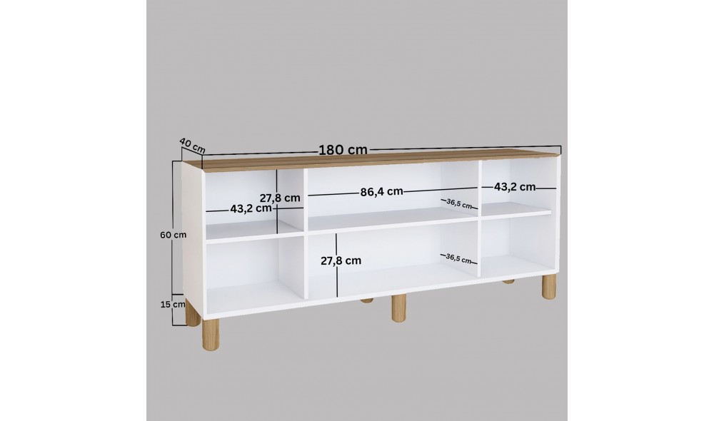 Consola, Bohemian 1600-133, 180 x 75 x 40 cm