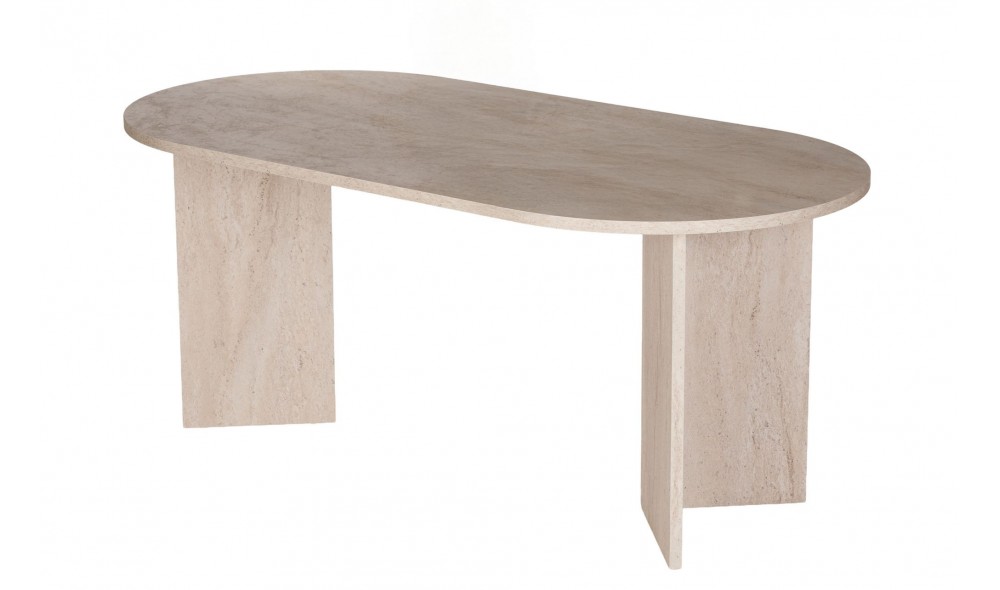 Masa de sufragerie, Sablin - Travertine, 180 x 75 x 90 cm