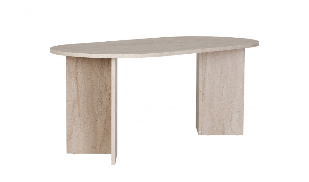 Masa de sufragerie, Sablin - Travertine, 180 x 75 x 90 cm