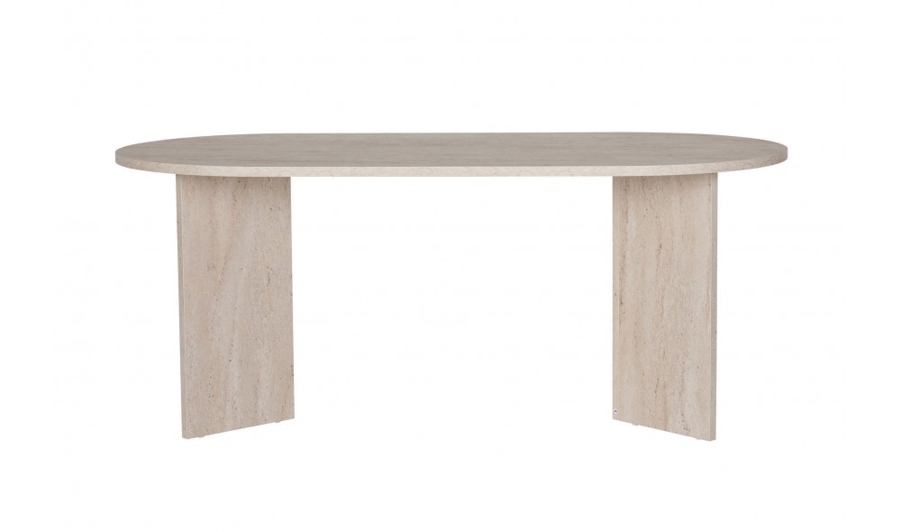 Masa de sufragerie, Sablin - Travertine, 180 x 75 x 90 cm