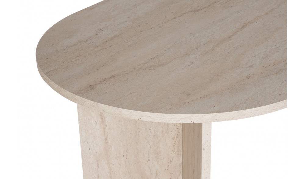 Masa de sufragerie, Sablin - Travertine, 180 x 75 x 90 cm