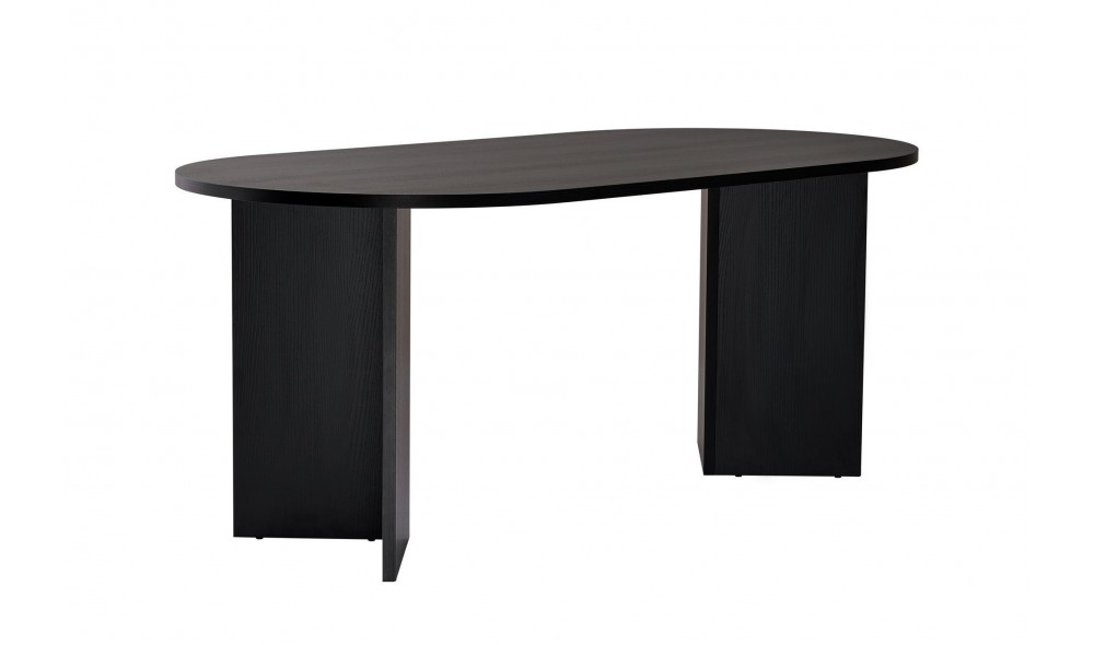 Masa de sufragerie, Sablin - Wood Black, 180 x 75 x 90 cm