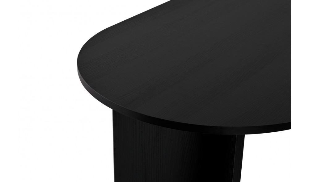Masa de sufragerie, Sablin - Wood Black, 180 x 75 x 90 cm