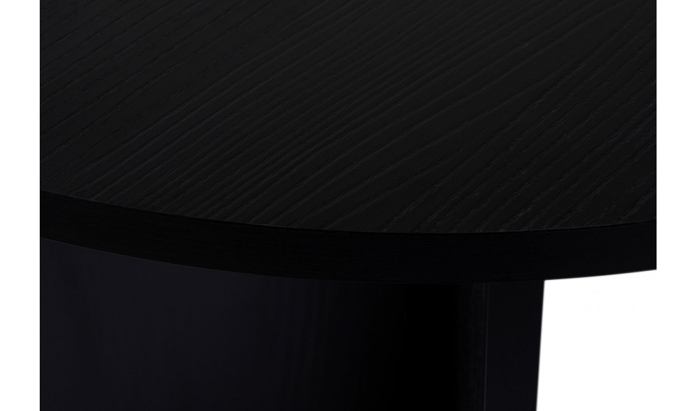 Masa de sufragerie, Sablin - Wood Black, 180 x 75 x 90 cm