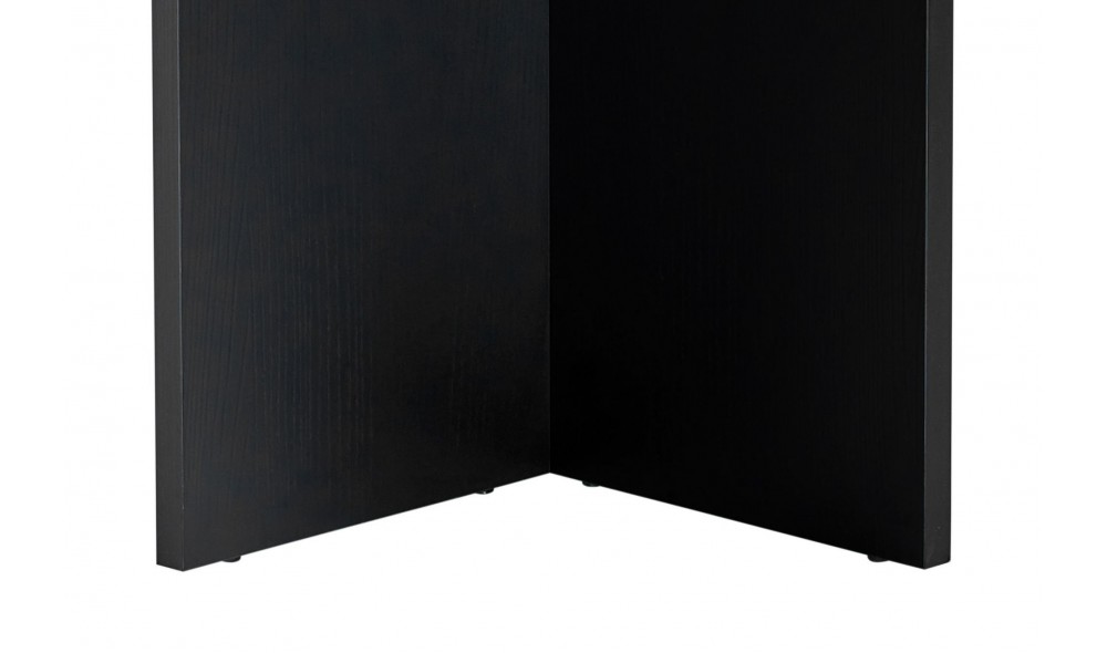 Masa de sufragerie, Sablin - Wood Black, 180 x 75 x 90 cm