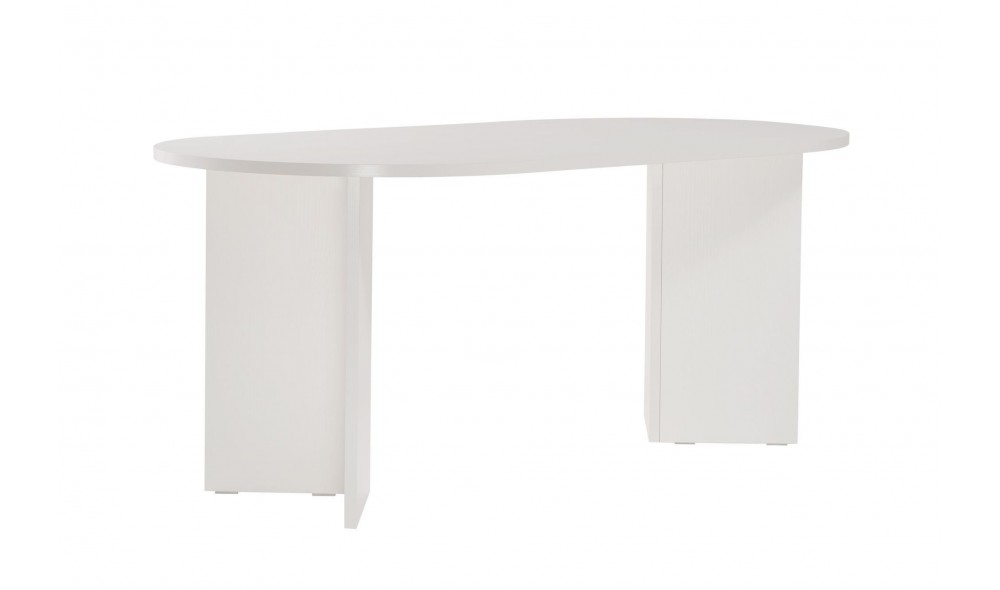 Masa de sufragerie, Sablin - Wood White, 180 x 75 x 90 cm