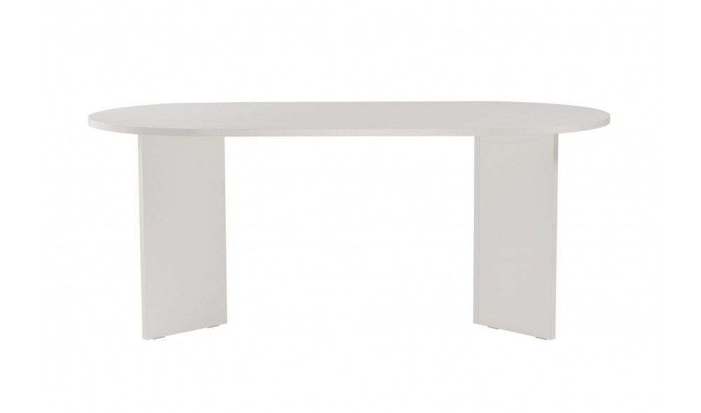 Masa de sufragerie, Sablin - Wood White, 180 x 75 x 90 cm
