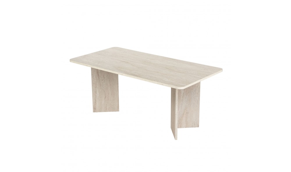 Masa de sufragerie, Linza - Travertine, 180 x 75 x 90 cm