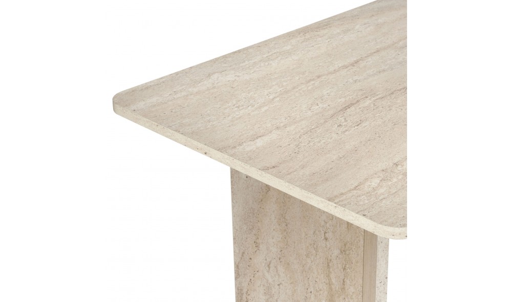Masa de sufragerie, Linza - Travertine, 180 x 75 x 90 cm