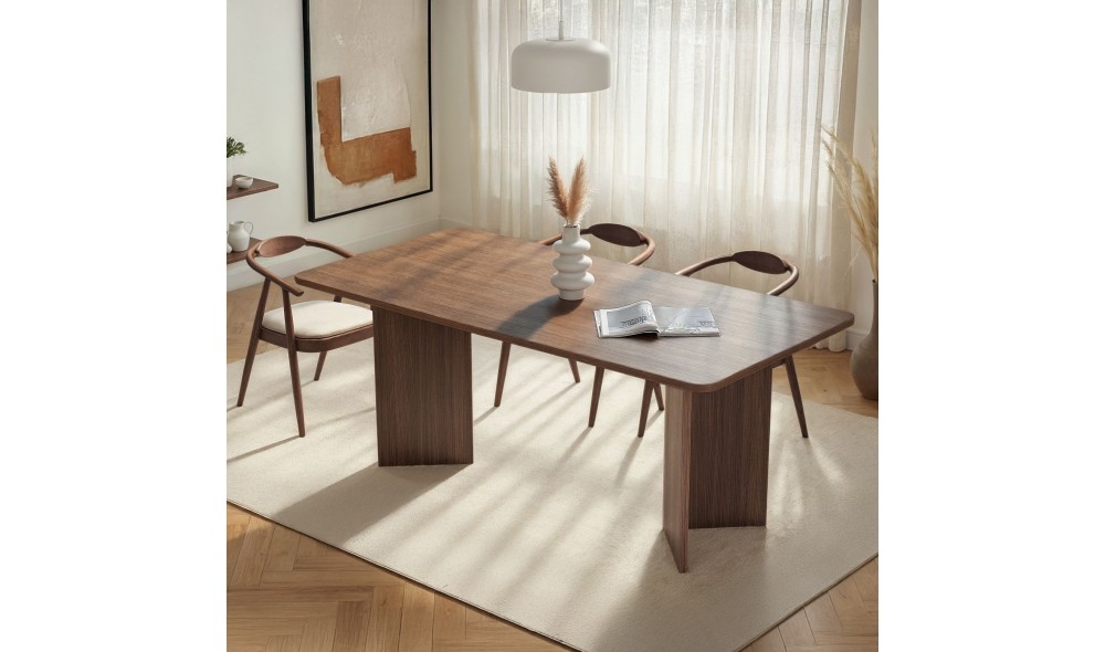 Masa de sufragerie, Linza - Milano Walnut, 180 x 75 x 90 cm
