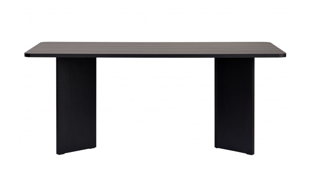 Masa de sufragerie, Linza - Wood Black, 180 x 75 x 90 cm