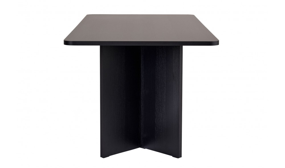 Masa de sufragerie, Linza - Wood Black, 180 x 75 x 90 cm