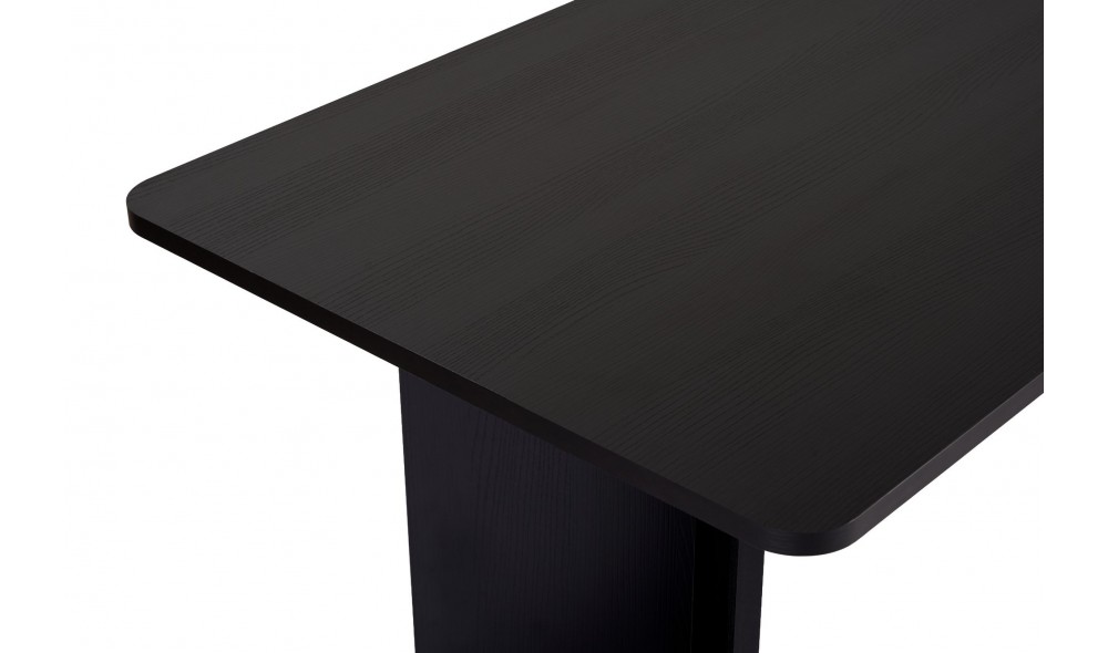 Masa de sufragerie, Linza - Wood Black, 180 x 75 x 90 cm